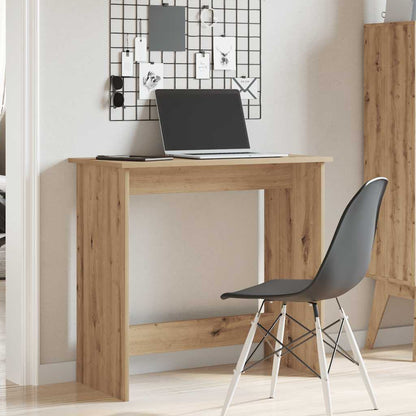 Scrivania Rovere Artigianale 80x40x75 cm in Legno Multistrato - homemem39