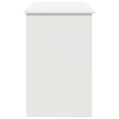 Scrivania Bianca 102x50x75 cm in Legno Multistrato - homemem39