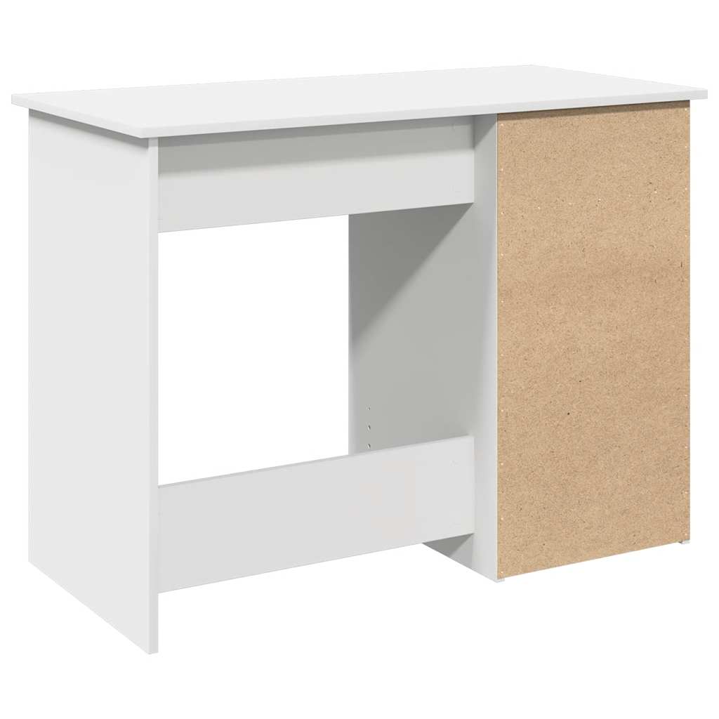 Scrivania Bianca 102x50x75 cm in Legno Multistrato - homemem39
