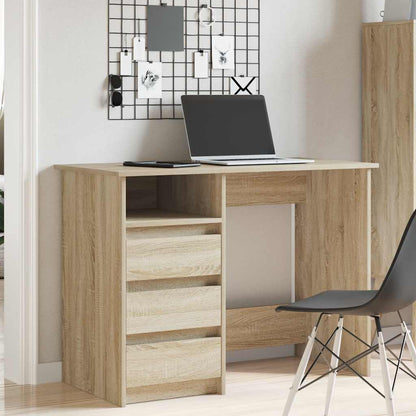 Scrivania Rovere Sonoma 102x50x75 cm in Legno Multistrato - homemem39