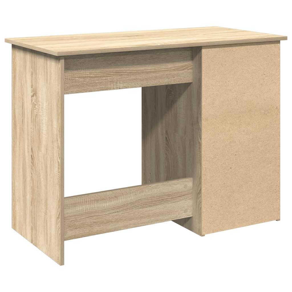 Scrivania Rovere Sonoma 102x50x75 cm in Legno Multistrato - homemem39