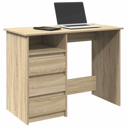 Scrivania Rovere Sonoma 102x50x75 cm in Legno Multistrato - homemem39