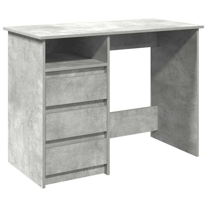 Scrivania Grigio Cemento 102x50x75 cm in Legno Multistrato | homemem39