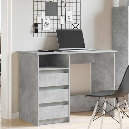 Scrivania Grigio Cemento 102x50x75 cm in Legno Multistrato - homemem39