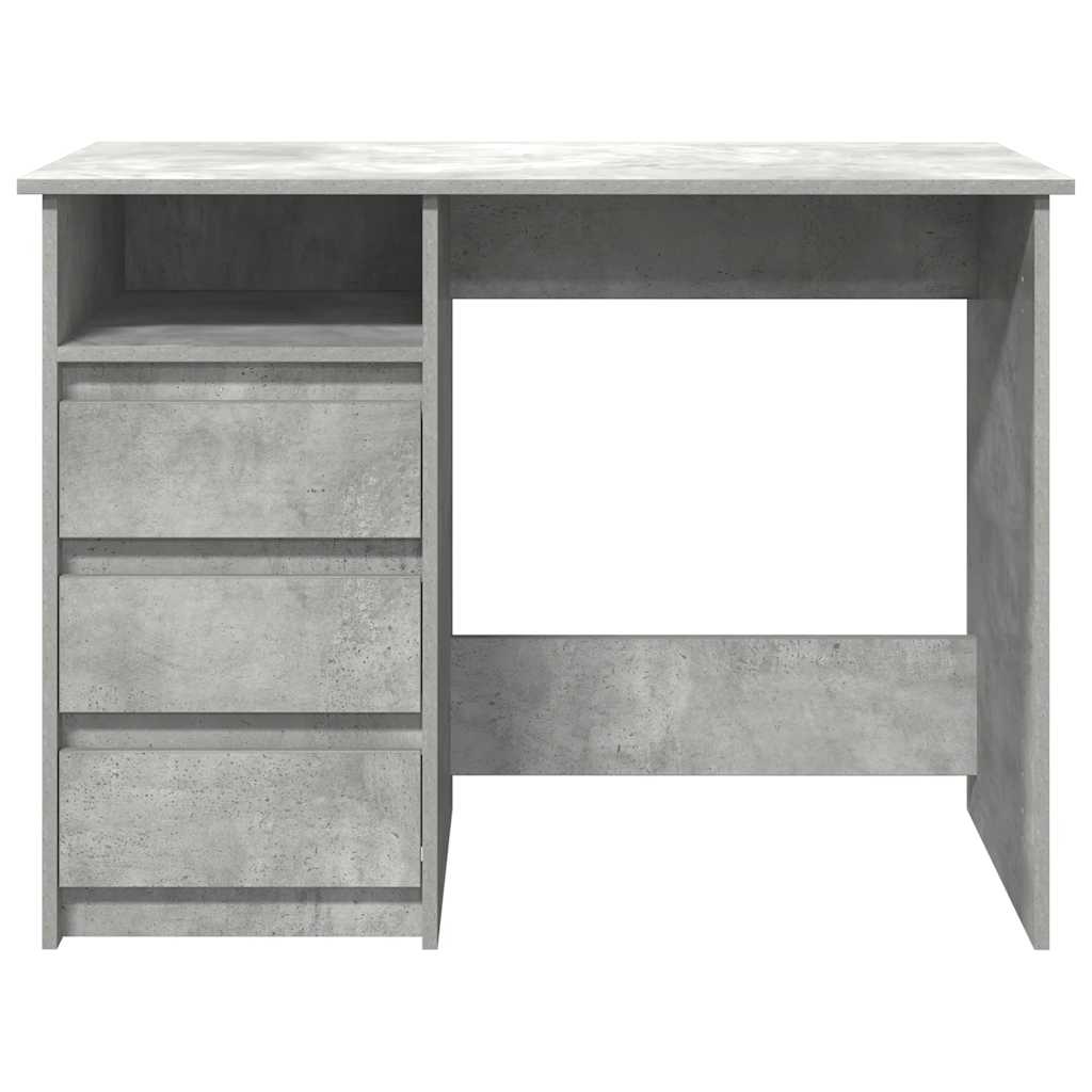 Scrivania Grigio Cemento 102x50x75 cm in Legno Multistrato | homemem39
