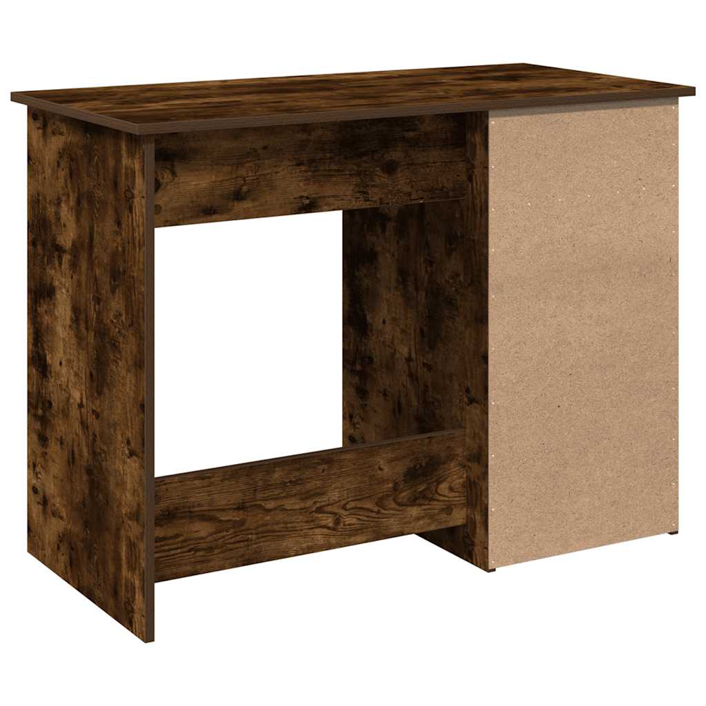 Scrivania Rovere Fumo 102x50x75 cm in Legno Multistrato | homemem39