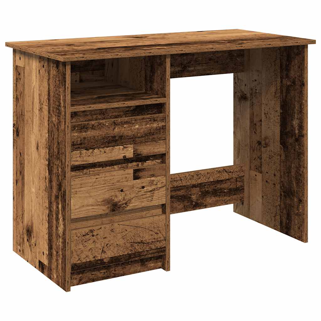 Scrivania Legno Antico 102x50x75 cm in Legno Multistrato | homemem39