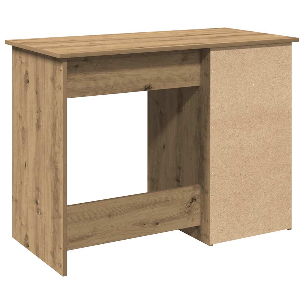 Scrivania Rovere Artigianale 102x50x75 cm in Legno Multistrato - homemem39