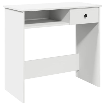 Scrivania Bianca 80x40x75 cm in Legno Multistrato - homemem39
