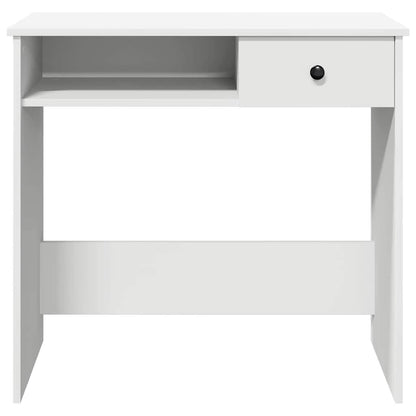 Scrivania Bianca 80x40x75 cm in Legno Multistrato - homemem39