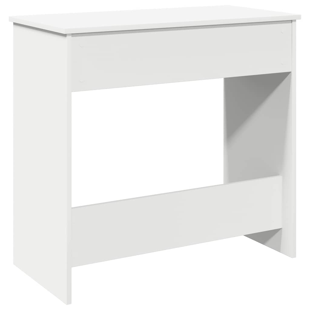 Scrivania Bianca 80x40x75 cm in Legno Multistrato - homemem39