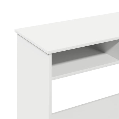 Scrivania Bianca 80x40x75 cm in Legno Multistrato - homemem39