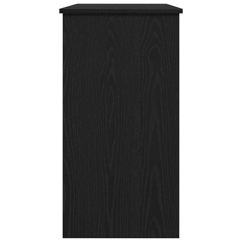 Scrivania Nera 80x40x75 cm in Legno Multistrato | homemem39
