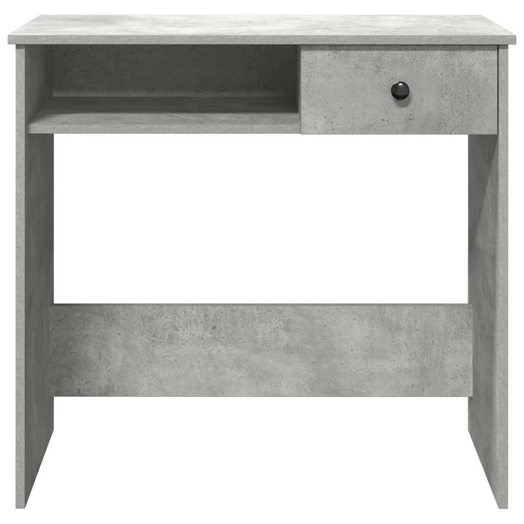 Scrivania Grigio Cemento 80x40x75 cm in Legno Multistrato - homemem39