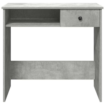Scrivania Grigio Cemento 80x40x75 cm in Legno Multistrato - homemem39