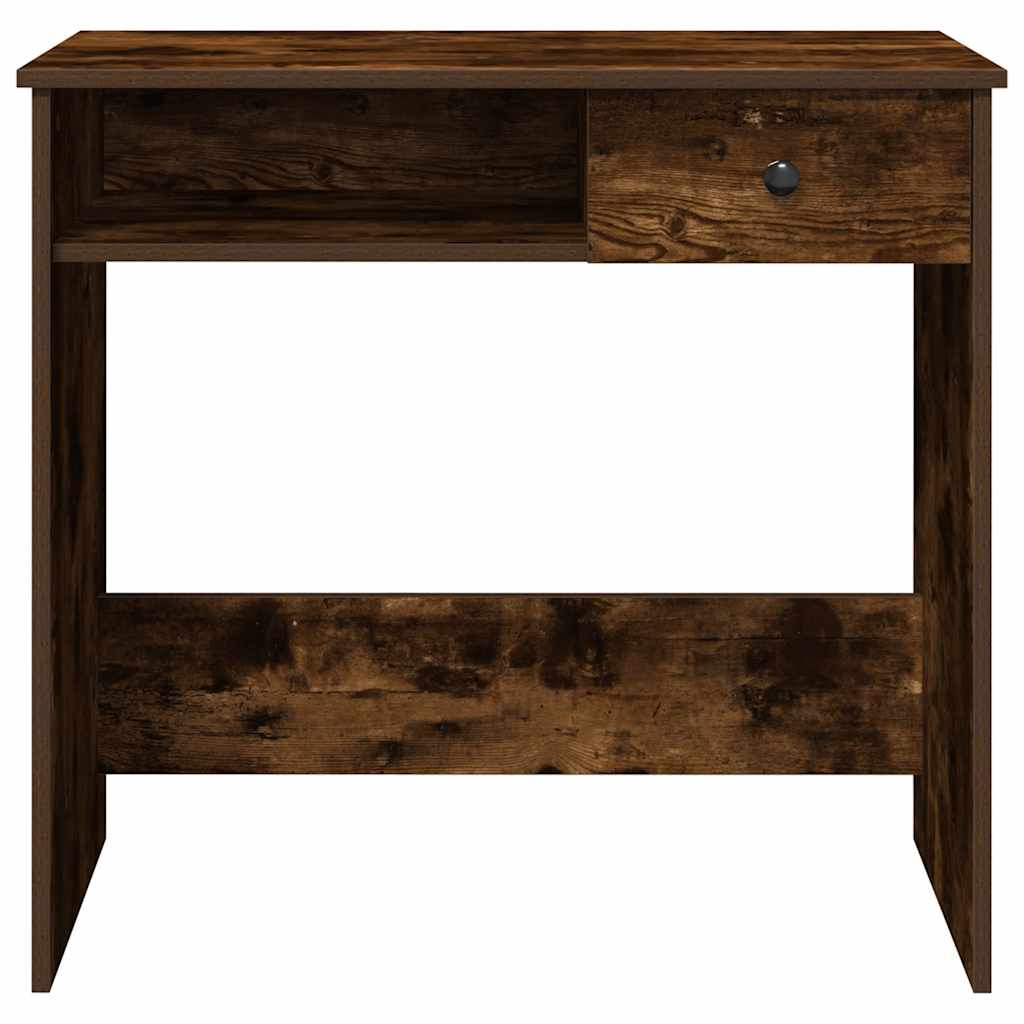Scrivania Rovere Fumo 80x40x75 cm in Legno Multistrato - homemem39