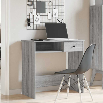 Scrivania Grigio Sonoma 80x40x75 cm in Legno Multistrato - homemem39