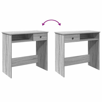 Scrivania Grigio Sonoma 80x40x75 cm in Legno Multistrato - homemem39