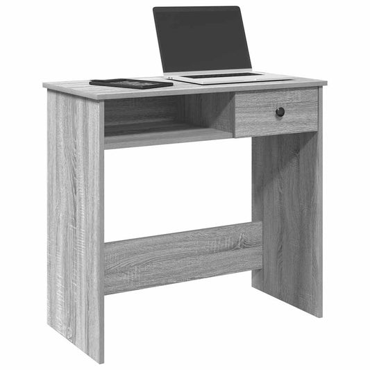 Scrivania Grigio Sonoma 80x40x75 cm in Legno Multistrato - homemem39
