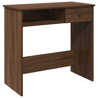 Scrivania Rovere Marrone 80x40x75 cm in Legno Multistrato - homemem39