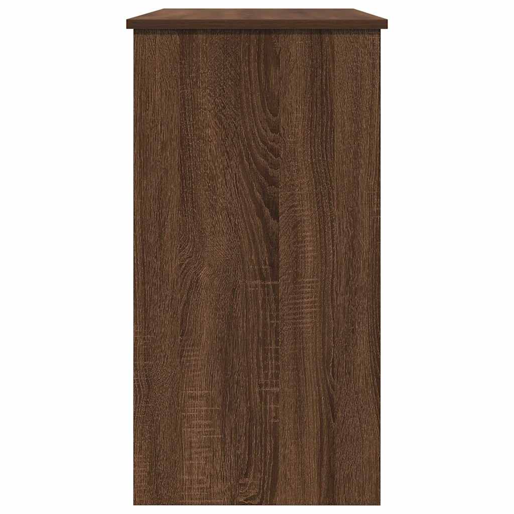 Scrivania Rovere Marrone 80x40x75 cm in Legno Multistrato | homemem39