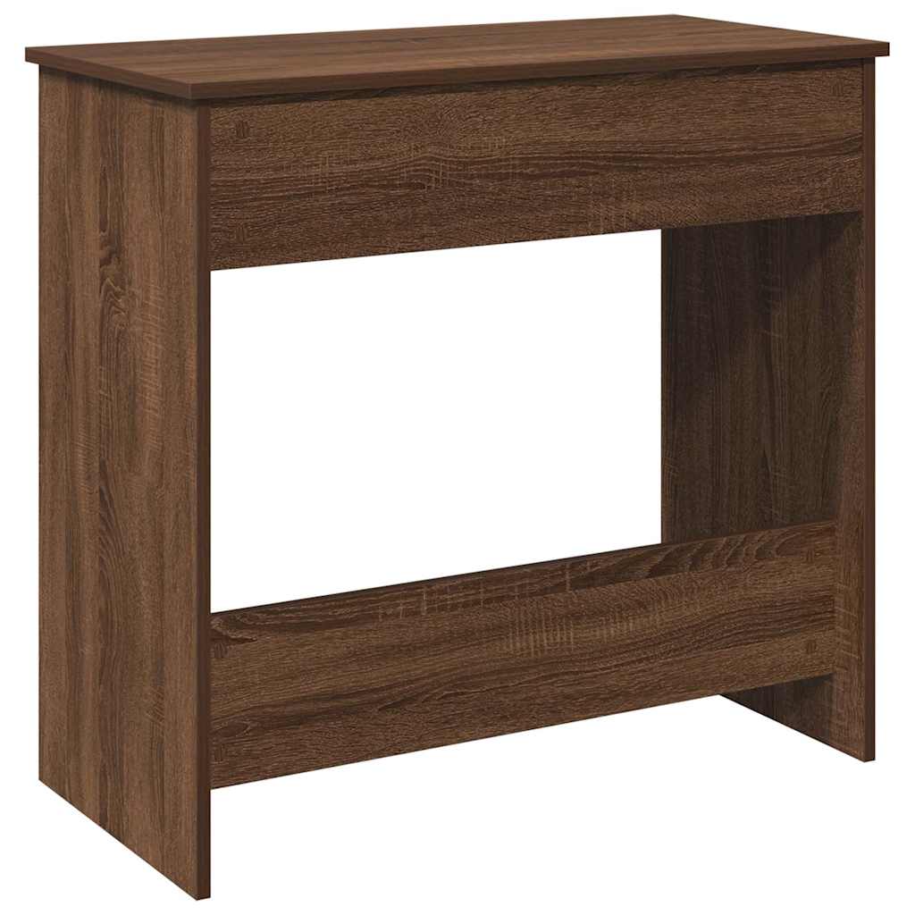 Scrivania Rovere Marrone 80x40x75 cm in Legno Multistrato - homemem39