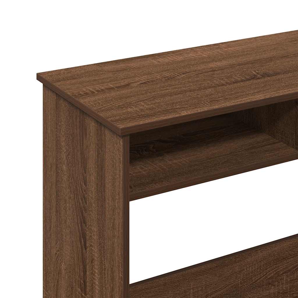 Scrivania Rovere Marrone 80x40x75 cm in Legno Multistrato - homemem39