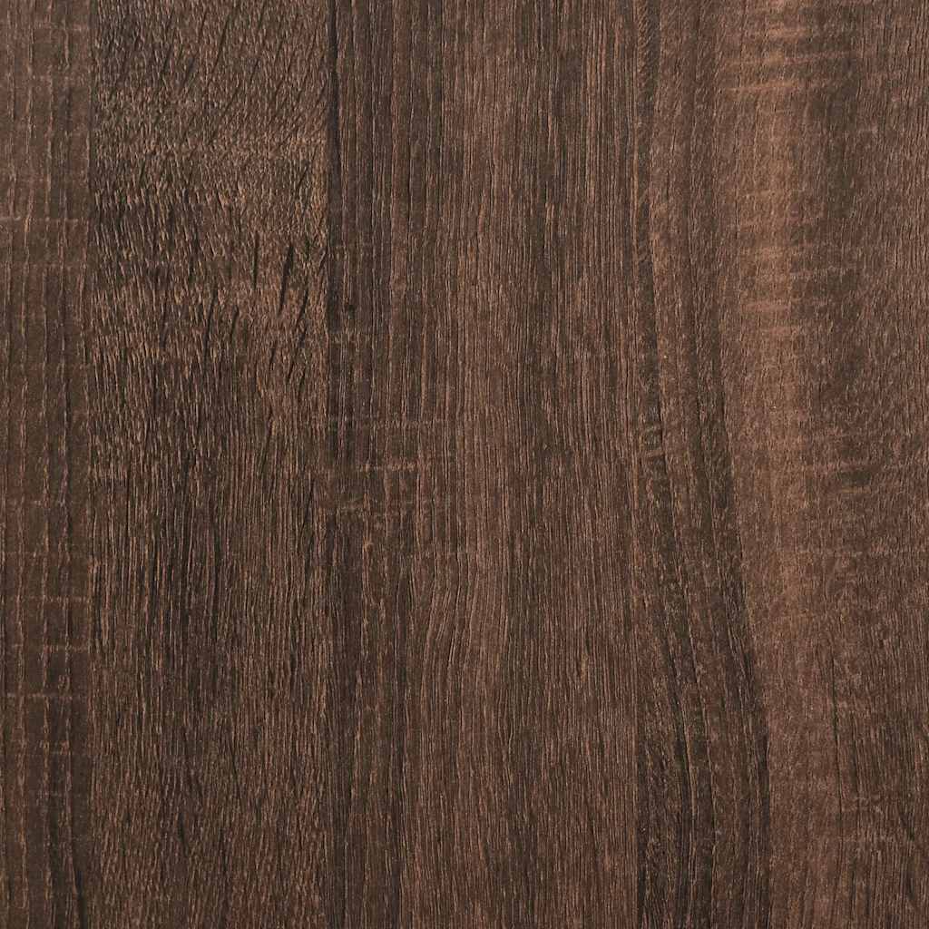 Scrivania Rovere Marrone 80x40x75 cm in Legno Multistrato | homemem39