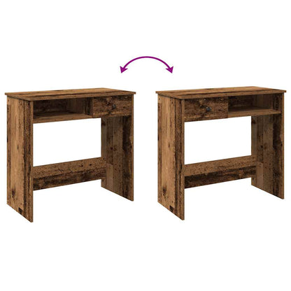 Scrivania Legno Antico 80x40x75 cm in Truciolato - homemem39