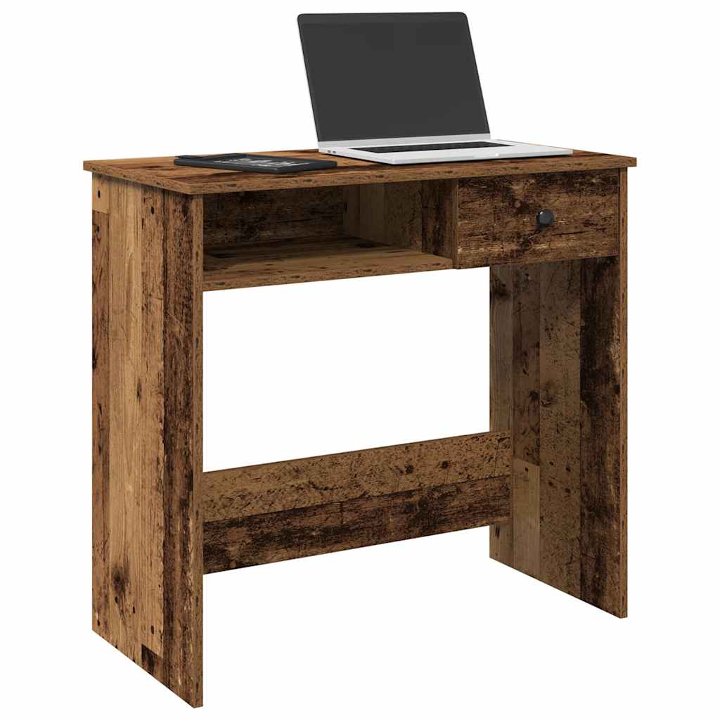 Scrivania Legno Antico 80x40x75 cm in Truciolato - homemem39