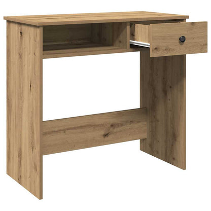 Scrivania Rovere Artigianale 80x40x75 cm in Legno Multistrato - homemem39