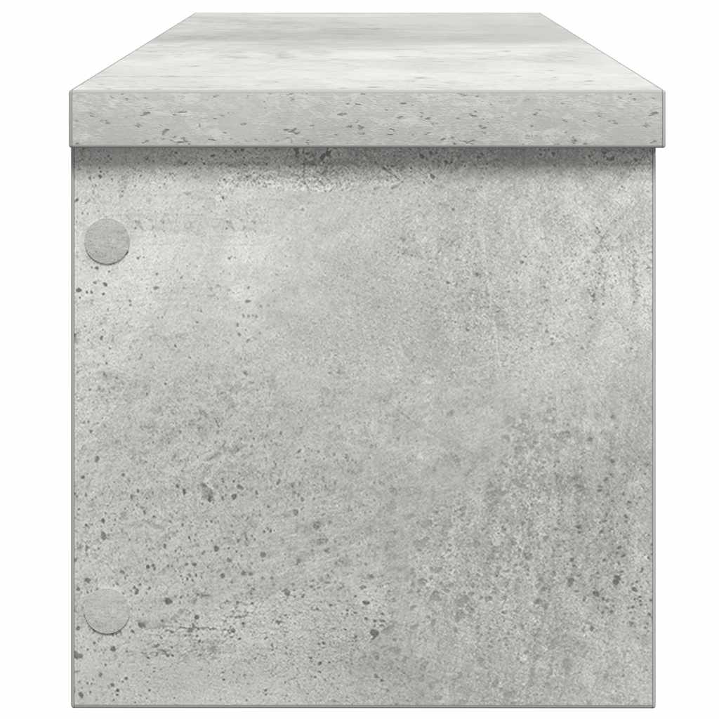 Scaffali da Cucina Impilabili 2 pz Grigio Cemento 50x15x16 cm