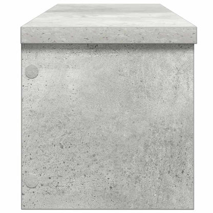 Scaffali da Cucina Impilabili 2 pz Grigio Cemento 60x15x16 cm