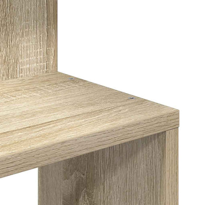 Scaffale Angolare Muro Rovere Sonoma 32x32x127,5 cm Truciolato