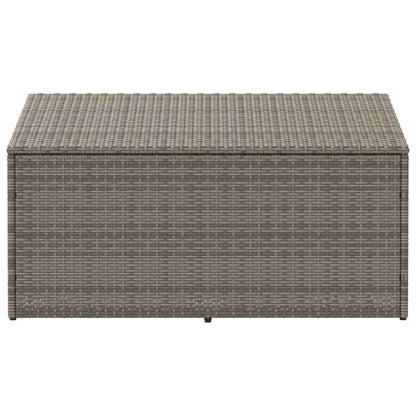 Baule da Giardino Grigio 110x50x58 cm in Polyrattan