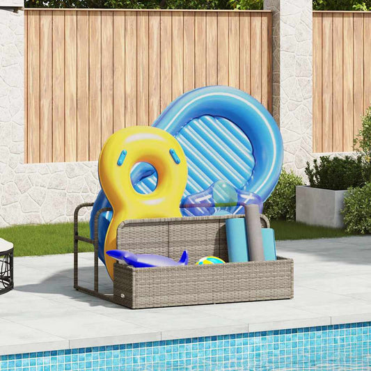 Galleggiante a Bordo Piscina Grigio Chiaro 110x100x57 cm - homemem39