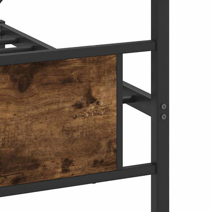 Giroletto senza Materaso in Metallo Rovere Fumo 200x200 cm | homemem39