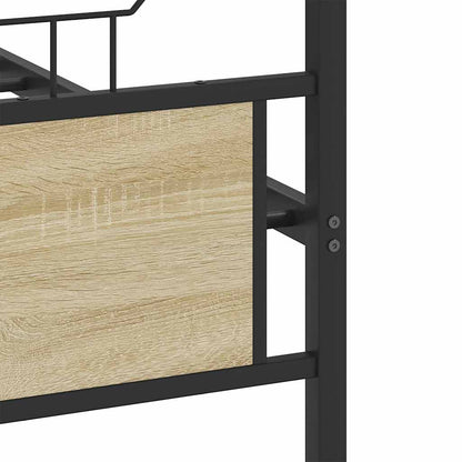 Giroletto senza Materaso in Metallo Rovere Sonoma 180x200 cm | homemem39