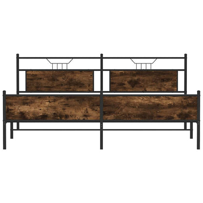 Giroletto senza Materaso in Metallo Rovere Fumo 200x200 cm | homemem39