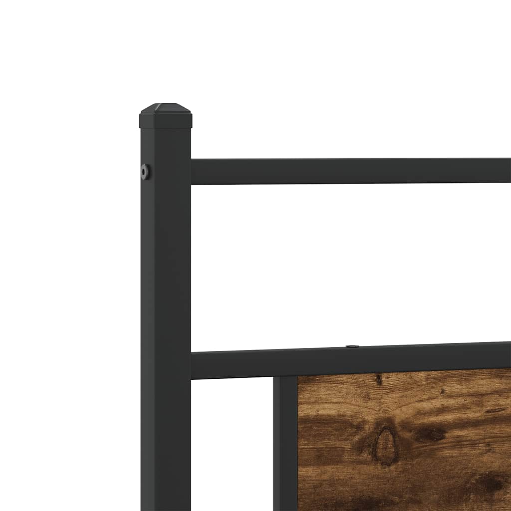 Giroletto senza Materaso in Metallo Rovere Fumo 200x200 cm | homemem39