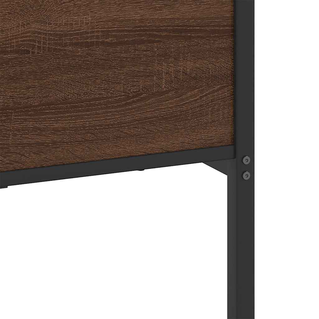 Giroletto senza Materaso in Metallo Rovere Marrone 193x201 cm | homemem39