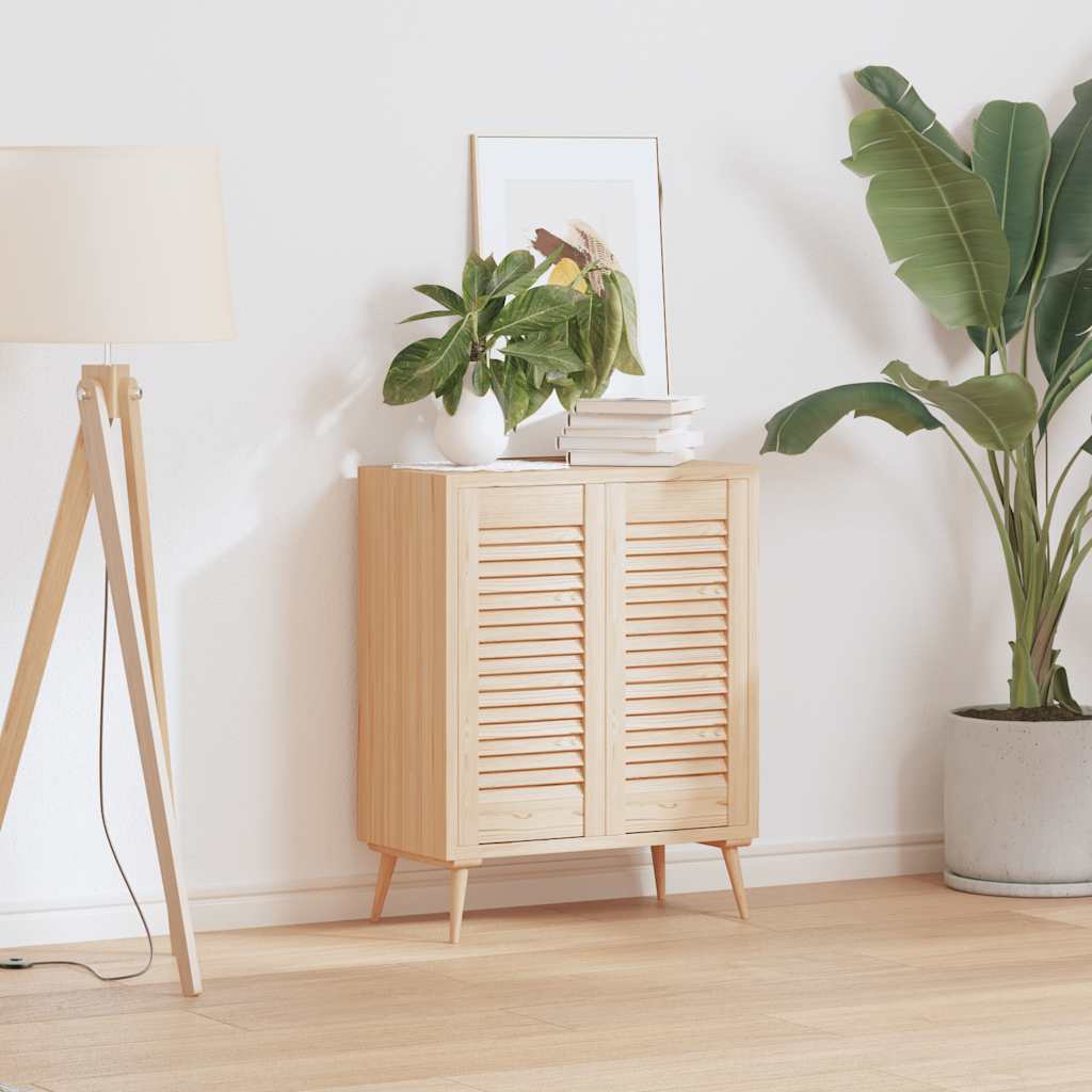 Ante con Design a Lamelle 2 pz 61,5x29,5 cm in Legno di Pino