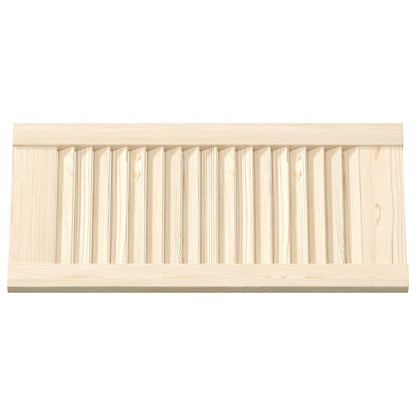 Ante con Design a Lamelle 2 pz 61,5x29,5 cm in Legno di Pino