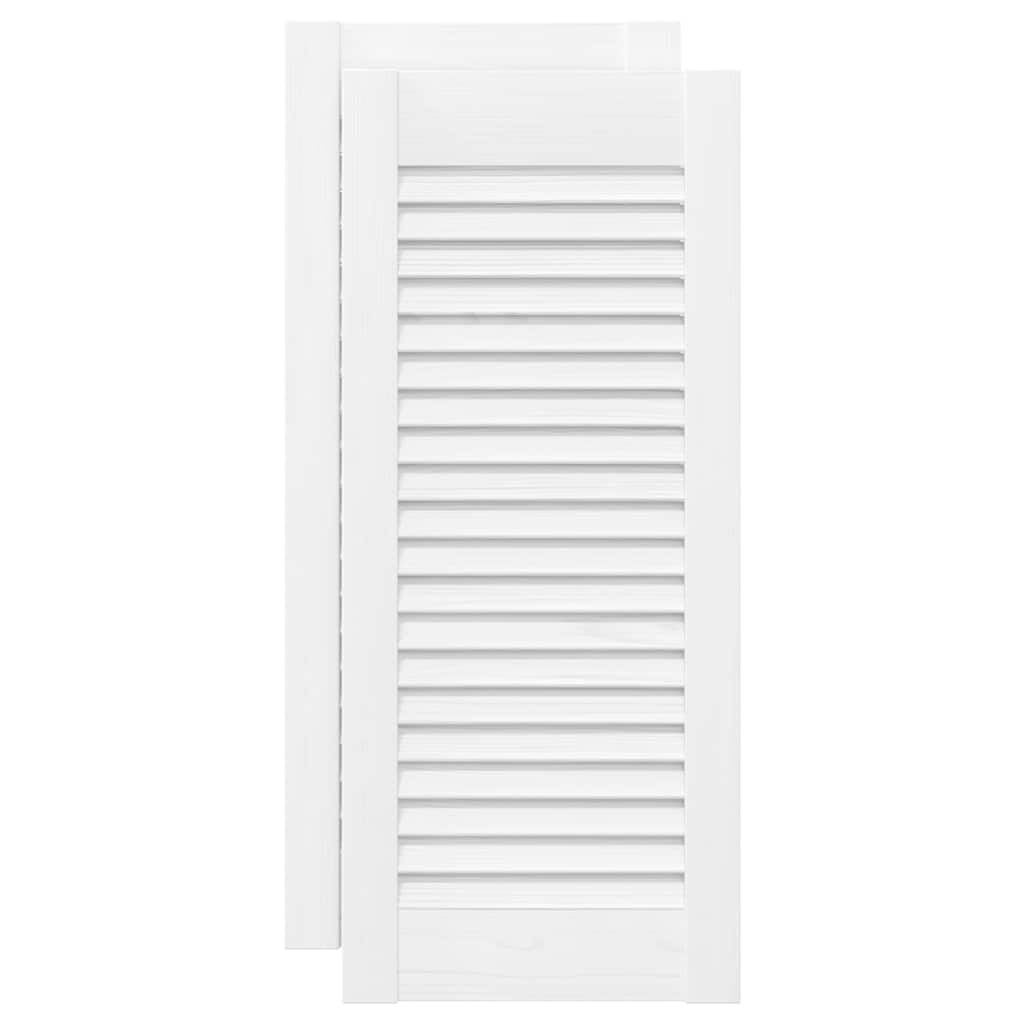Ante a Lamelle 2 pz Bianche 61,5x29,5 cm | homemem39