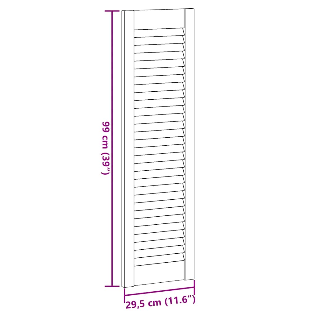 Anta a Lamelle Bianca 99x29,5 cm | homemem39
