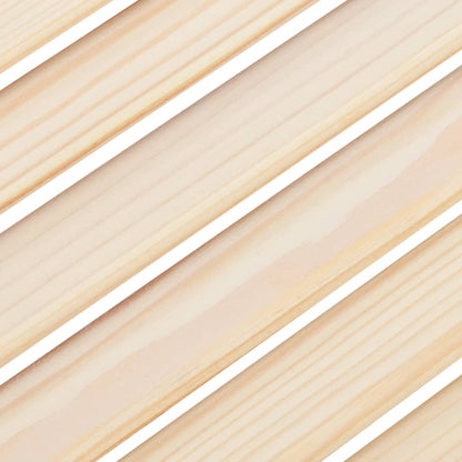 Porte a Battente 2-Paio Design a Lamelle 100x80cm Legno di Pino