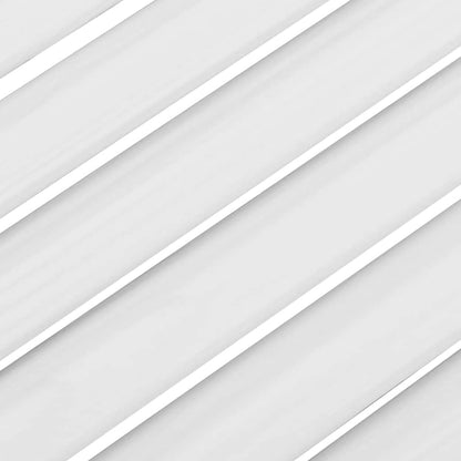 Porte a Battente 1-Paio Design a Lamelle Bianco 100x80 cm