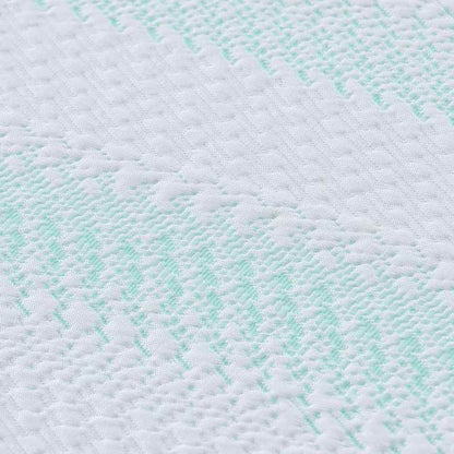 Topper per materasso Bianco e Verde 160 x 200 cm | homemem39