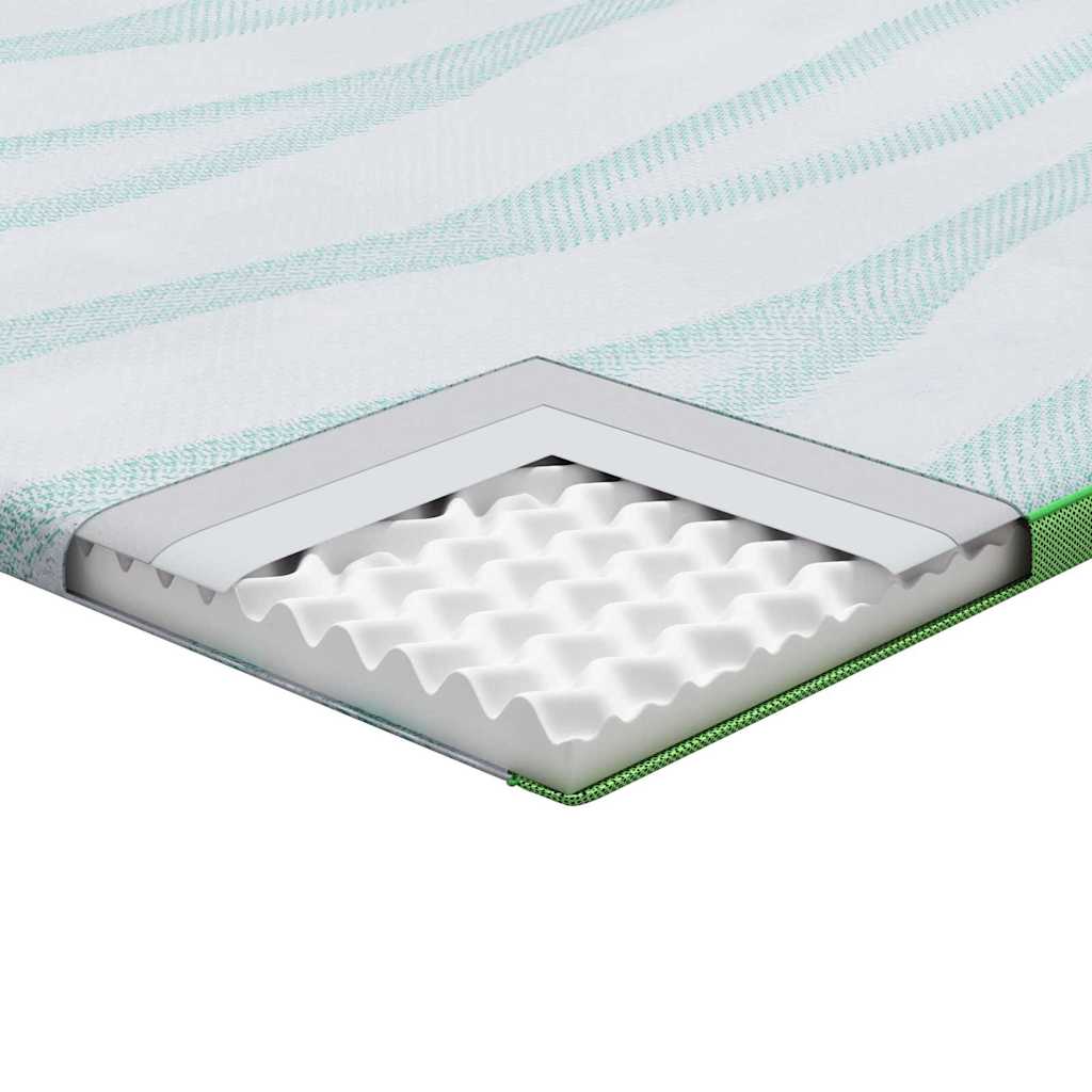 Topper per materasso Bianco e Verde 120 x 200 cm | homemem39