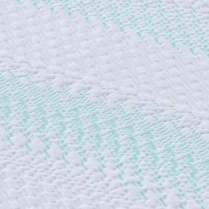 Topper per materasso Bianco e Verde 140 x 200 cm | homemem39